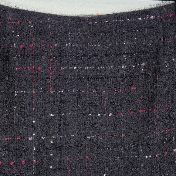 NEW Harris Wallace Skirt Clueless Preppy Plaid Tweed Mini Metallic A-Line Sz 12 - Picture 3 of 10